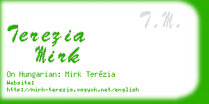 terezia mirk business card