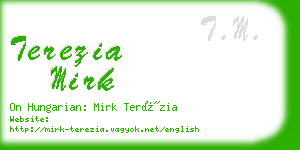 terezia mirk business card